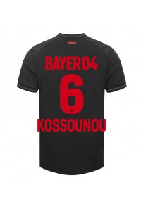 Bayer Leverkusen Odilon Kossounou #6 Jalkapallovaatteet Kotipaita 2023-24 Lyhythihainen